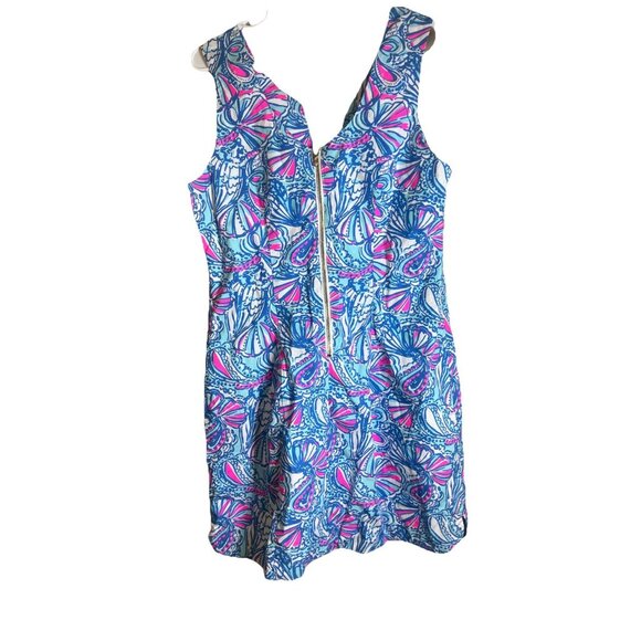 Lilly Pulitzer 20th Anniversary Shift Dress -Women’s Size 14, Sleeveless Floral - Picture 2 of 6